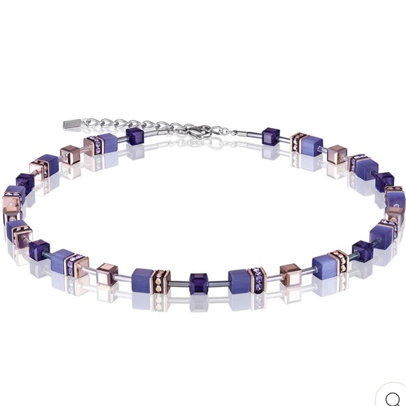 Coeur de Lion Purple & Gold necklace - Picture 2 of 6